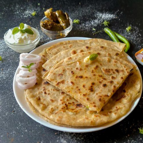 Aloo Paratha with Curd
